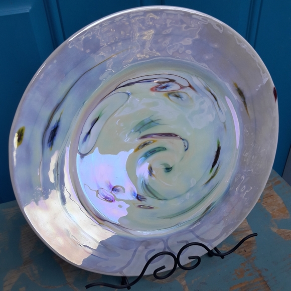 Murano Glass Plate Italian Art Glass Millefiori - Picture 5 of 16